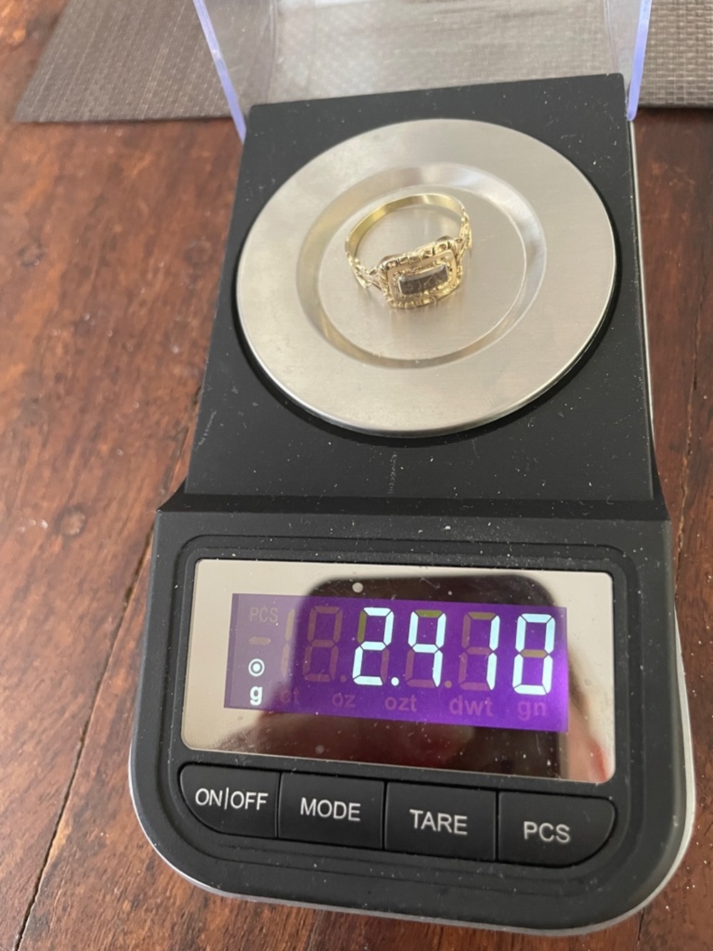 Antique 14k mourning ring size 7.25 - Picture 14 of 15